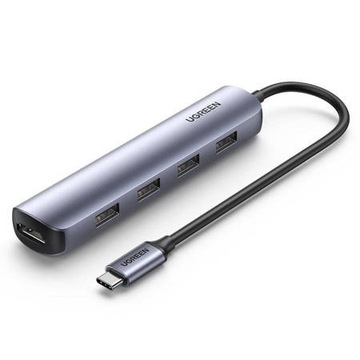 Ugreen adapter przejściówka USB Typ C - HDMI / 4 x