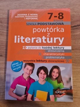 Powtórka z literatury Szkoła podstawowa Klasa 7-8