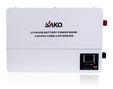Magazyn energii Sako 51.2 100Ah 5kWh LiFePO4 LCD dostępne 5 szt. od ręki. !