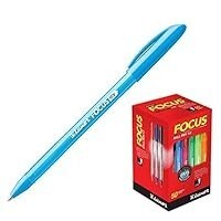 Długopis Luxor Focus Icy 1.0mm błękitny 
