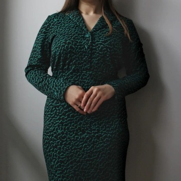 Sukienka żakietowa rozmiar M,ichi,butelkowa zieleń