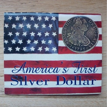 Amerykański Pierwszy Srebrny Dolar 8 Reali Replika