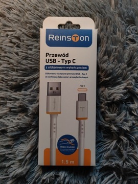 Kabel Reinston EKT33 USB-C 1,5m (biały)