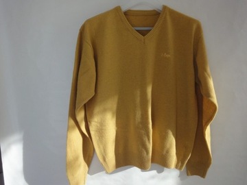 idealny miodowy słoneczny wełniany sweter Lee Coop