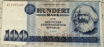 Banknot 100 Marek DDR 1975 AE 5955099