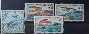 Znaczki **Monaco 1964r Mi 756-59 Samoloty