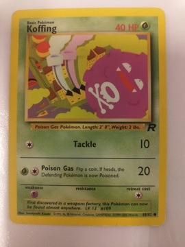 Pokemon Karta TCG koffing 58/82 Team Rocket