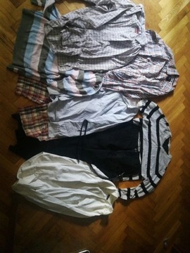 Mega zestaw męskich ubrań koszule spodnie r M/L