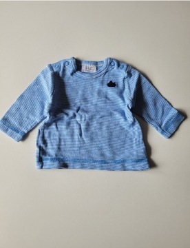 Niebieska bluzka w paski r 56 100% bawełna 