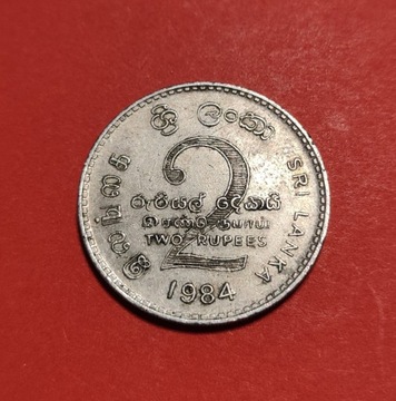 Moneta 2 rupie 1984, Sri Lanka