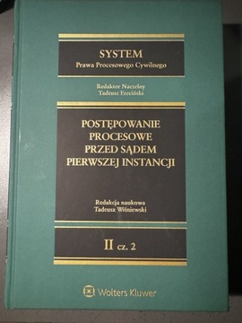 Postępowanie procesowe przed sądem pierwszej instancji Wiśniewski 2016