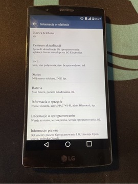 Smartfon LG G4 3 GB / 32 GB czarny 