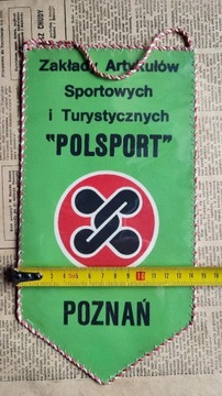 Proporczyk PRL POLSport Poznań sprzęt sportowy 