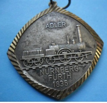Medal kolejowy Lokomotywa Smok Niemcy Adler Orzeł