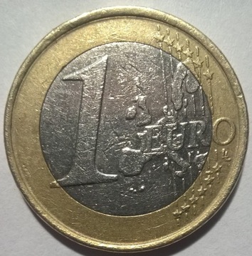 1 euro Belgia 1999 król Albert II błędne tłoczenie