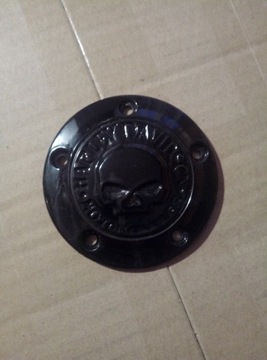 Timer cover skull  dyna softail electra road 