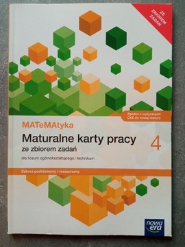 MATeMAtyka Maturalne karty pracy 4 NOWA ERA