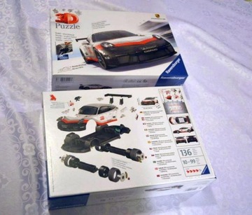 Nowe Porsche 991 gt3 Cup 3D puzzle Ravensburger