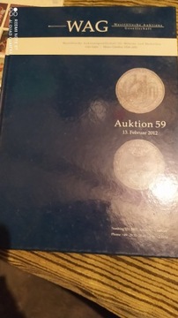Katalog  aukcyjny monet WAG