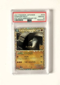 PSA 10 Pokemon Donphan Holo Japan 25th Anniversary
