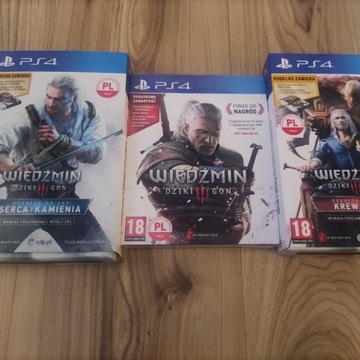 Wiedźmin 3 Dziki PS4 + karty do Gwinta Mega Zestaw