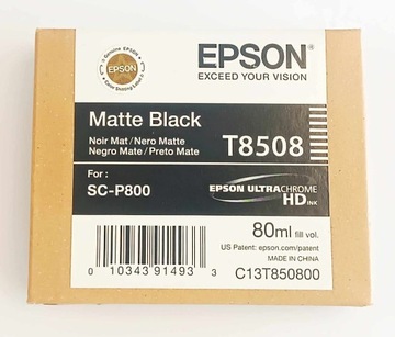 Tusz Oryginalny EPSON T8508 MATTE BLACK 80 ml