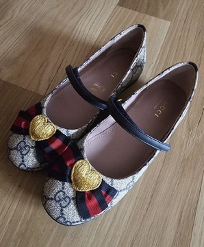 Gucci - Buty baleriny  roz.31 - Szary Nowe orginal