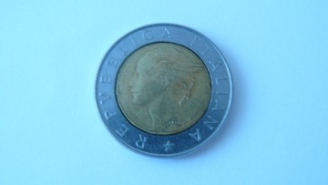 Moneta 500 Lir,Włochy 1993