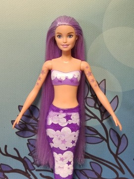Lalka Barbie syrenka Color Reveal fioletowa
