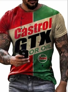 Koszulka z nadrukiem Castrol XXL