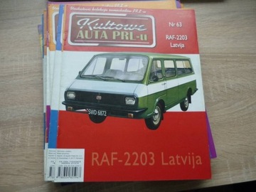 RAF-2203 LATVIJA KULTOWE AUTA PRL-u NR 63 GAZETKA