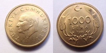 Turcja 1000 lira 1995 r. ŁADNA!