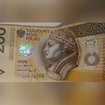 banknot kolekcjonerski 200 zł 