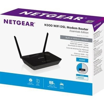 NETGEAR D1500 N300 WiFi DSL Modem Router (300Mb/s)