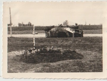 Wrzesień 1939 zniszczony transporter