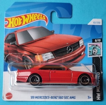 Hot Wheels '89 MERCEDES-BENZ 560 SEC AMG  czerwony