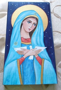 Matka Boża PNEUMATOFORA z Duchem Św.-ikona pisana