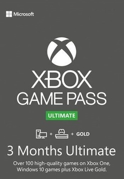 XBOX Game Pass ULTIMATE 3 MIESIĄCE + GOLD