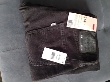 spodnie męskie sztruks LEVI'S 514