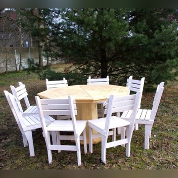 Stół ogrodowy z krzesłami - Polecam