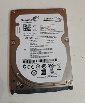 Dysk HDD 2,5 cal 500 GB Seagate