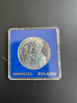 10 000 zł  Jan Paweł II 1987r.Ag750