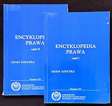 Encyklopedia prawa. Cz. 1 i 2. 