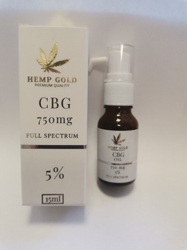 Hemp Gold Olejek CBG 5 % 15 ml nim. 750 mg 
