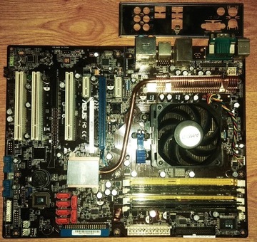 Płyta główna M2N-E Asus procesor pamięć sprawne