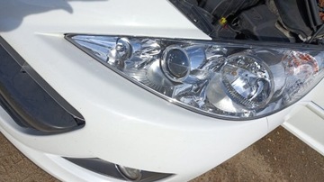 Lampa lewa soczewka Peugeot 207 lift
