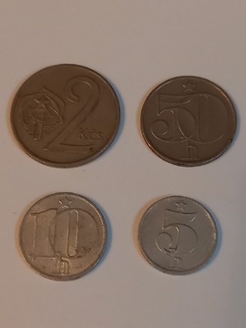 4 monety Czechosłowacja