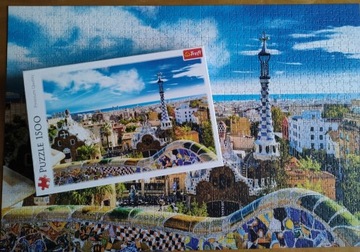 PUZZLE Trefl 1500 Park Güell, Barcelona