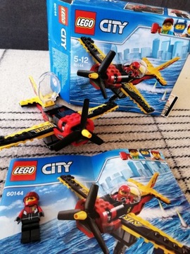 Klocki LEGO City Samolot wyścigowy 60144 kg figurk