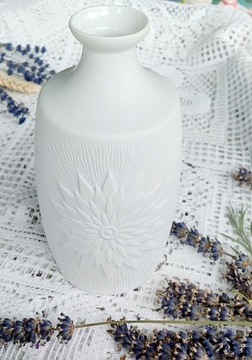 Jaeger Bavaria wazon biały, porcelana biskwit
